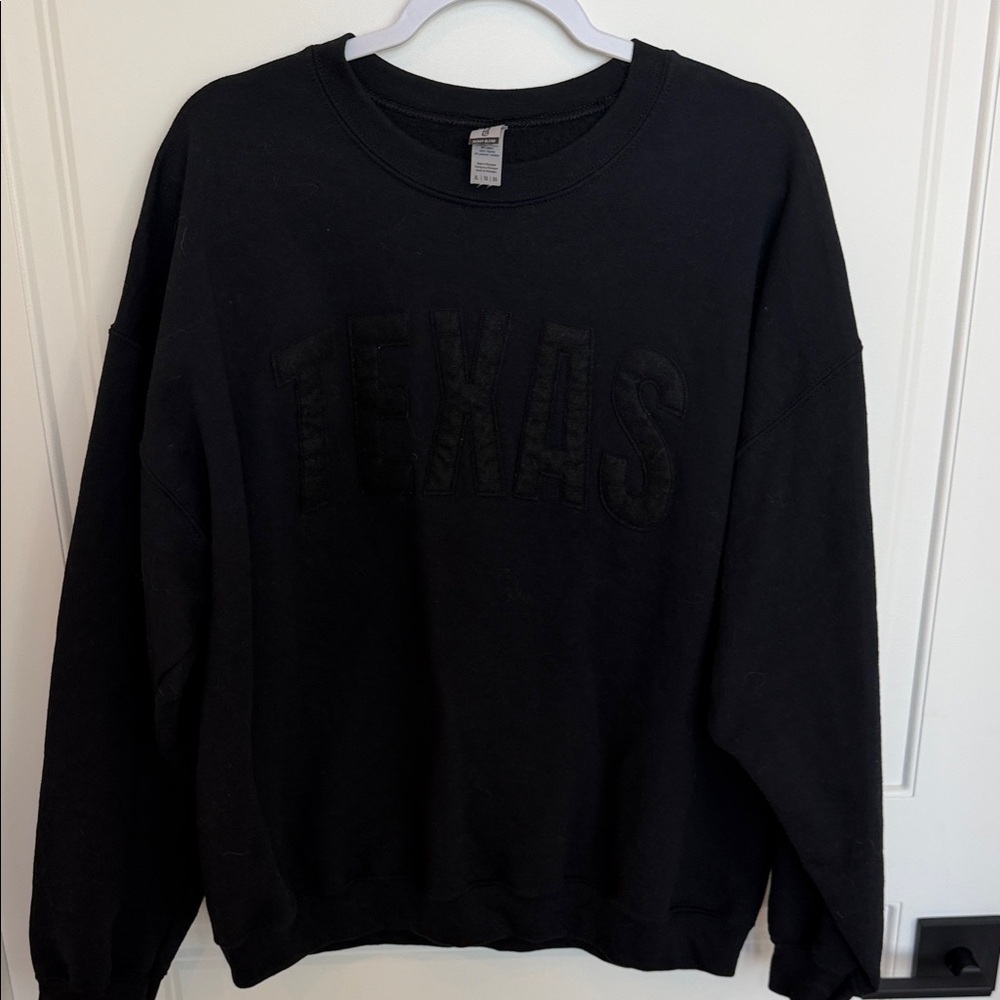 Gildan Black Texas Women's Sweatshirt - Picture 1 of 1